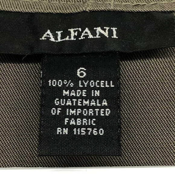 Alfani olive army green full zip hooded anorak jacket size 6 - Picture 3 of 15